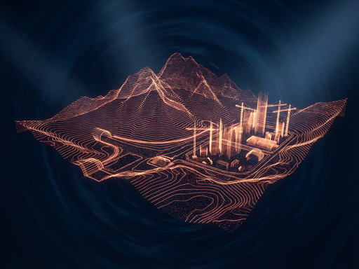 Çakırbey Harita 3D dijital arazi mesh modeli